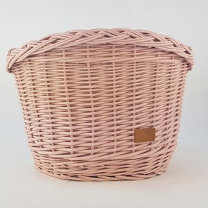 Cesta para bicicleta con soporte para manillar de plástico, color rosa claro, gran capacidad, almacenamiento duradero para bicicleta - Product Image 3