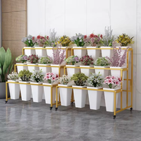 Présentoirs de fleurs en métal chaud Magasins de détail Fleuristes Centres commerciaux Stands de fleurs