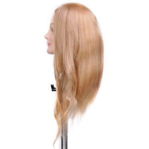 หุ่นผมมนุษย์100สีบลอนด์, <span class=keywords><strong>หัว</strong></span>หุ่นสำหรับฝึกทำผมหุ่นสำหรับฝึกทำผมผู้หญิง - Product Image 3