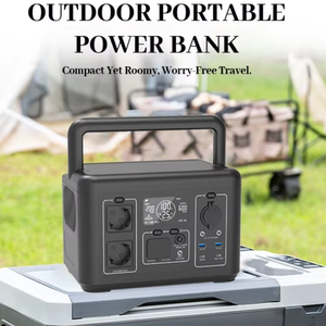 Station d'alimentation portable 2400W avec batterie LiFePO4, panneau solaire extérieur 100V 240V, charge sans fil, onde sinusoïdale pure - Product Image 2