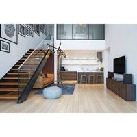 Escalier en colimaçon compact sur mesure pour intérieur, fabriqué en Chine, avec marches en bois et balustrade en acier inoxydable, idéal pour optimiser l'espace.