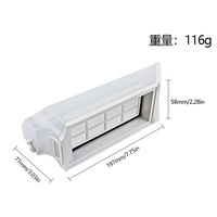 Poubelle domestique, conteneur de poussière et de débris, accessoire pour aspirateurs robots Ecovacs N20 Pro/Family