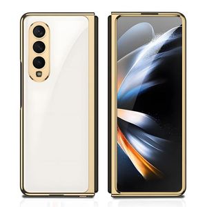 Funda con tapa protectora completa de Color de vidrio galvanizado de lujo <span class=keywords><strong>Z</strong></span> Fold <span class=keywords><strong>4</strong></span> para <span class=keywords><strong>Galaxy</strong></span> <span class=keywords><strong>Z</strong></span> Fold 5 Funda para teléfono móvil de nuevo diseño - Product Image 6