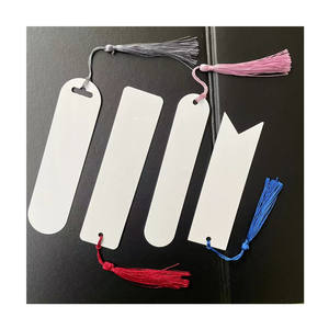 ที่คั่นหนังสืออะลูมิเนียมเคลือบเงาสีขาวแบบกำหนดเอง ปี <span class=keywords><strong>2026</strong></span> สำหรับงานพิมพ์แบบระเหิดสองด้าน พร้อมพู่ห้อย - Product Image 2