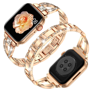 Nouveau design de <span class=keywords><strong>bracelet</strong></span> de luxe en diamant pour montre <span class=keywords><strong>Apple</strong></span> <span class=keywords><strong>Watch</strong></span> 38MM 40MM 41MM 42MM 44MM 45MM 46MM 49MM - Product Image 4