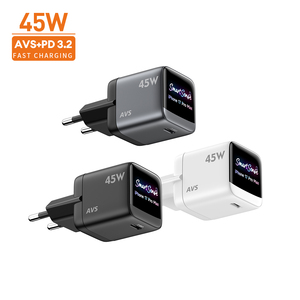 อะแดปเตอร์ชาร์จ GaN USB-C 45W แบบเสียบผนัง US Plug รองรับ PD 3.2 พร้อมหน้าจอแสดงผลอัจฉริยะ ชาร์จเร็ว ใช้งานได้กับอุปกรณ์ทั่วไป ขนาดกะทัดรัด สำหรับ iPhone - Product Image 1