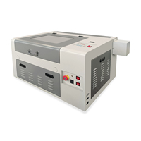 Mini Grabador Láser de CO2 de Escritorio de 50W, Máquina de Corte 4030 con Sistema SmartCarve para Piedra, Madera, Goma, Sellos y Tarjetas de Presentación