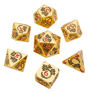 Ensemble <span class=keywords><strong>de</strong></span> dés DND en métal, alliage <span class=keywords><strong>de</strong></span> zinc, dés polyédriques solides avec boîte en métal gratuite pour les <span class=keywords><strong>jeux</strong></span> <span class=keywords><strong>de</strong></span> rôle Dragon et Dungeon D&D - Product Image 5