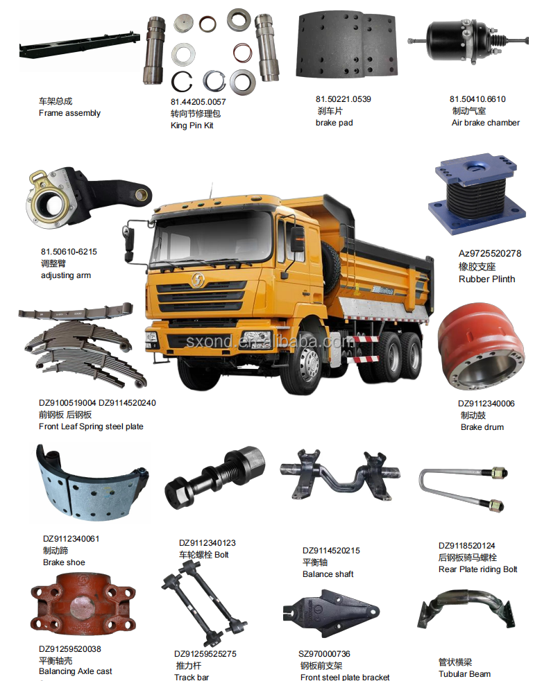 High Quality New SINOTRUCK Howo 371 Truck Spare Parts