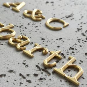 Grabado láser Metal Digital Wall Stickers Números arábigos. Letra inglesa. Pegatinas de pared rusas Pegatinas de pared <span class=keywords><strong>españolas</strong></span> islámicas - Product Image 4