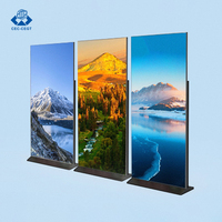 Écran publicitaire LED pliable ZDHQ P2/P2.5, prix d'usine, portable, intérieur, nouveau panneau LCD A+, affichage numérique WiFi Ethernet