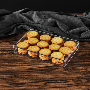 Caja rectangular para envasar alimentos, caja de plástico, caja transparente con tapa, caja para galletas, caja para dulces - Product Image 2