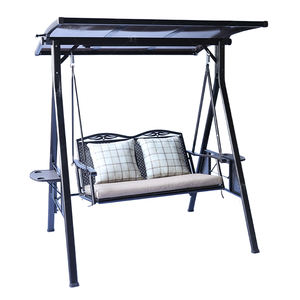 <span class=keywords><strong>Design</strong></span> moderno 2 persone confortevoli mobili da esterno giardino balcone 2 posti amaca in metallo appeso giardino altalene da giardino - Product Image 1