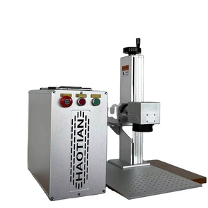 Haotian-Máquina de marcado láser de fibra, máquina de marcado láser JPT de 100W, CNC refrigerada por aire, compatible con formatos gráficos DXF PLT, control BJJCZ - Product Image 1