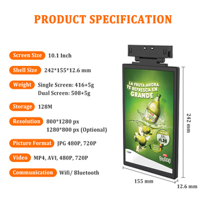 10,1 дюймов <span class=keywords><strong>LCD</strong></span> ESL Умная Электронная полка этикетка <span class=keywords><strong>LCD</strong></span> рекламный дисплей Видео Фото панель цифровая вывеска для супермаркета - Product Image 2