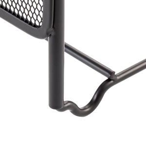 A1815 4 Layer Hanging <b>File</b> Holder Black Rectangle Office Organizer For <b>A4</b> <b>Files</b> Hook Type 20-35L Capacity - Product Image 4