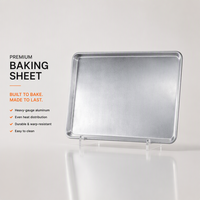 Plateau de cuisson commercial en aluminium 18x26 pouces, plaque de cuisson pleine surface, approvisionnement en gros pour équipement de boulangerie