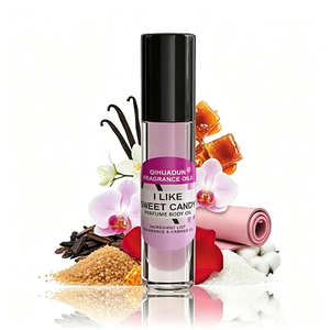 Oli Profumati QIHUADUN I Like Sweet Candy, Olio per il Corpo 10ml, Fragranza Dolce e Gourmand per Donne, Formato <span class=keywords><strong>da</strong></span> Viaggio - Product Image 1