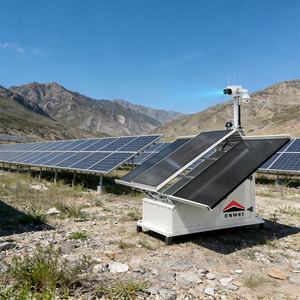 Remorque solaire CCTV à forte adaptabilité tout-terrain, remorque caméra solaire sans pneus pour utilisation en zone montagneuse - Product Image 1