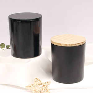 Lujo personalizado vacío reutilizable mate negro botella vidrio vela tarro tapa lujo personalizado caja de embalaje para la fabricación de velas para el aroma - Product Image 6