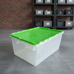 Boîtes de rangement solides en plastique empilables écologiques HAOSEN, directement de l'usine chinoise, pour déménagement et stockage personnel, réduction sur les achats en gros - Product Image 1