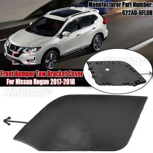 1 tapa negra para gancho de remolque del parachoques delantero del coche # 622A0-6FL0H para Nissan Rogue 2017 2018 - Product Image 1