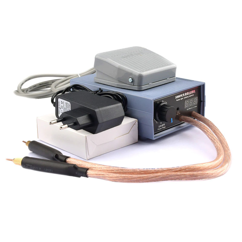 Ручной точечный сварщик «сделай сам», портативный мини-аппарат для точечной сварки «сделай сам» с быстроразъемной ручкой, никелевой пластиной, аккумулятором 18650, точечный сварщик