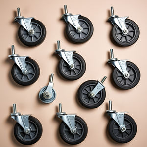 <span class=keywords><strong>Roues</strong></span> à roulettes de 5 et 6 pouces avec roulement à billes, <span class=keywords><strong>roues</strong></span> rigides en polyuréthane de 50 mm, <span class=keywords><strong>roues</strong></span> en fer TPR PP polyoléfine, roulettes OEM personnalisables - Product Image 6