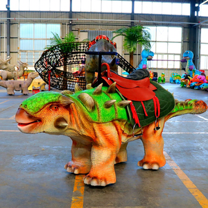 Manège de dinosaure animé jurassique, dinosaure ambulant en intérieur, simulation de mouvement, télécommande pour les enfants, parcs à thème, divertissement familial - Product Image 1