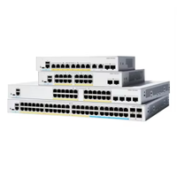 Switch Jaringan Layer 3 Original Catalyst C1300-24FP-4G 24 Port Gigabit PoE+ 375W, Dapat Dipasang di Rak, untuk Kantor SMB, Telepon IP
