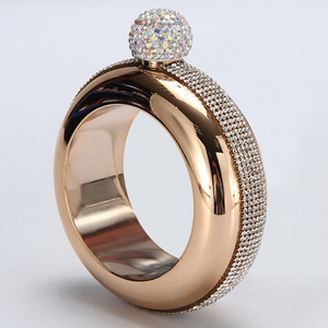 Botella de Acero Inoxidable con Pedrería, Mini Botella Portátil para Mujer - Product Image 4