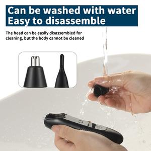 充電式 防水 無痛 電動 ポータブル 鼻毛カッター 男性向け - Product Image 5