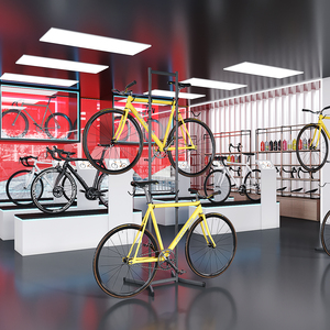 Source métal 29 pouces vélo de montagne étagère usine faveur prix grande marque fer côté plancher vélo support pour atelier de réparation - Product Image 1