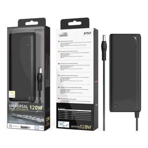 Caricabatterie - caricatore automatico da 120W, 10 connettori, cavo da 1,2m, progettato per laptop. Ideale per l'uso quotidiano. - Product Image 1