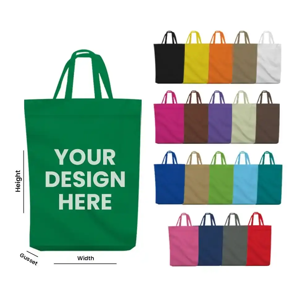 Fashion Customized Reusable Tote Shopping Bag Recycled Eco Non Woven Shop Bag Custom