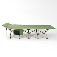 OEYTREE tente pliante Portable légère lit de couchage en plein air lits de Camping avec coussin épais confortable