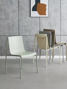 Sillas minimalistas modernas, silla de plástico hermética para Patio Hotel, para cafetería, Jardín, restaurante - Product Image 2