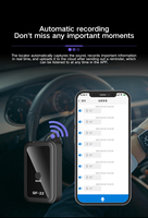 Rastreador GPS oculto MIC para coche con altavoz GPS rastreador espia gf22 30g grabador magnético activado por voz localizador GPS