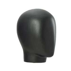 Cheap Fiberglass Faceless Black Male Head Mannequin For Hat Display