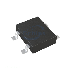 4-SMD, Gull Wing Diodes Manufacturer Channel BRIDGE RECT 1PHASE 200V 2A SDB-1 Electronic Components SDB203-TP - Product Image 1
