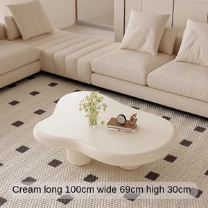 <span class=keywords><strong>Table</strong></span> basse moderne au design simple de style nordique, couleur crème, silencieuse, pour petits appartements, meubles de salon, tendance des influenceurs - Product Image 6