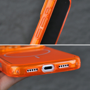 Étui de téléphone personnalisé avec logo, LIEKO, luxe, solide, en polycarbonate rigide, couleur gelée, magnétique, TPU+PC, transparent, antichoc - Product Image 3