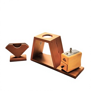 Support à café en bois au design minimaliste, forme carrée, capacité de 350 ml, réutilisable, écologique, pour barista et usage domestique - Product Image 6