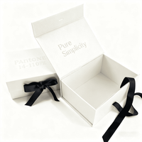 Boîtes cadeaux pliantes magnétiques de luxe Offre Spéciale avec rubans boîtes de papier d'emballage cadeau magnétiques pliables pour vêtements veste d'hiver