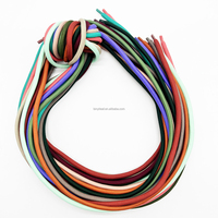 Vente en gros d'usine, 410 couleurs en stock, cordon rond en polyester coloré de 3 à 10 mm pour lacets