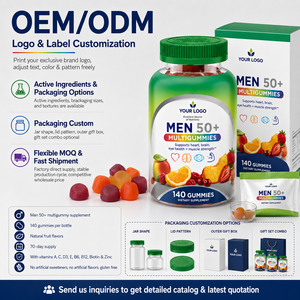 Gomitas Multivitamínicas Diarias OEM, Reponen Rápidamente los Nutrientes Diarios, Sin Edulcorantes Artificiales, Sin Gluten, Multivitamínicos Naturales para Hombres - Product Image 6
