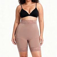 Culotte gainante taille haute grande taille avec contrôle du ventre, rehausseur de fesses antidérapant en silicone, gaine amincissante et sculptante pour femme S-3XL