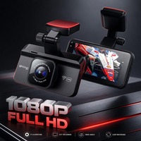 Cámara para Auto Inteligente 1080P IPS con Doble Lente, DVR para Vehículo con WiFi Integrado, Pantalla de 3 Pulgadas, Batería de 150mAh, USB2.0, Grabación en Bucle, WDR, H264, 1 Año de Garantía