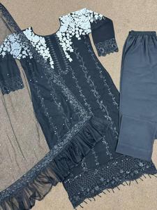 Robe de créateur de style Bollywood pour femmes 3 PCS tenue indienne pour chaque festival et fonction au prix de gros - Product Image 2