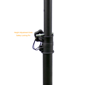 LCD-1-1B Mobile Karaoke TV <b>Stand</b> with <b>Microphone</b> Holder for 20-29 inch Screens - Product Image 3